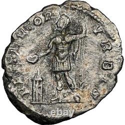Empereur Septimius Severus Ancien Empire Romain Pièce de Denier en Argent NGC AU