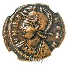 Empire Romain Constantine, Bi Nummus Roma / Shewolf & Twins Coin Ngc Certifié Xf