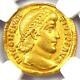 Empire Romain Constantius Ii Av Solidus Gold Coin 337-361 Ad Certifié Ngc Au