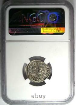 Empire Romain Diadumenian Ar Denarius Coin 218 Ad Certifié Ngc Au
