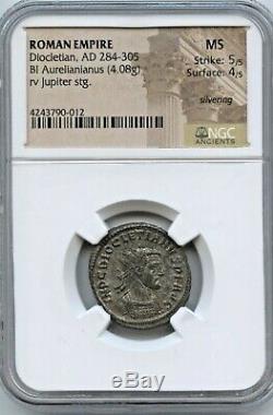 Empire Romain Dioclétien 284 305 Monnaie Ad Ngc Graded Ancienne Pièce De Monnaie