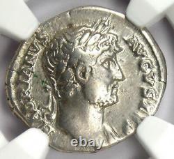 Empire Romain Hadrian Ar Denarius Coin 117-138 Ad Certifié Ngc Vf