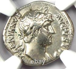 Empire Romain Hadrian Ar Denarius Coin 117-138 Ad Certifié Ngc Vf