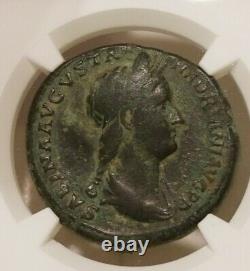 Empire Romain Sabina Sestertius Ngc Choice Fine Ancient Coin