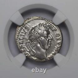 Empire Roman Ar Denarius Vitellius 69 Ad Ngc Xf 3/2 90543a