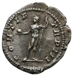 Empire romain Caracalla AD 198-217 AR Denarius (Ancien XF-NGC)