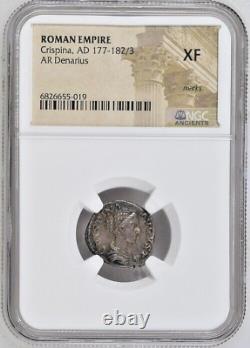 Empire romain Crispina AD 177-182/3 AR Denarius NGC XF