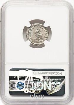 Empire romain Julia Domna AD 193-217 Denier en argent NGC XF