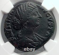 Faustina II Jr. Marcus Aurelius Épouse Sestertius Cybele Roman Coin Ngc I60212