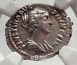 Faustina II Junior Marc-aurèle Femme Antique Romaine Argent Monnaie Ngc I62481
