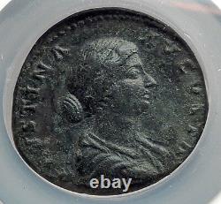 Faustina II Marcus Aurelius Épouse Sestertius Ancient Roman Coin Ngc Ch Xf I61205