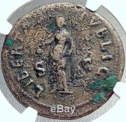 Galba 68ad Rome Sestertius Rare Authentique Ancienne Pièce De Monnaie Romaine Libertas Ngc I68740