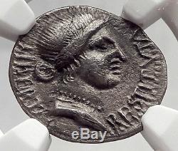 Galba Supporter Vindex Espagne Guerre Civile Romaine Vs Nero 68ad Silver Coin Ngc I61204