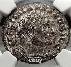 Galerius 303ad Follis Argentés Genius Authentique Antique Romaine Ngc Ms Coin I58209
