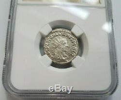 Gallien Empire Romain Ngc Ms Ad 253-268 Bi Double Denier Ancienne Pièce De Monnaie