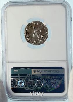 Gallienus Authentique Ancien 266ad Antioch Roman Coin W Laetitia Ngc I83589