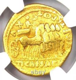 Gold Augustus Gold Av Aureus Roman Coin 27 Bc 14 Ad Certifié Ngc Vg