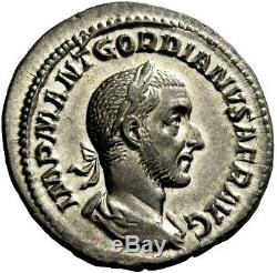 Gordian I Africanus 238ad Très Rare Monnaie Denarius Romaine En Argent Antique Ngc Ch Au
