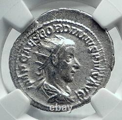 Gredien III Ancien Authentique 240ad Rome Argent Roman Coin Aequitas Ngc I81393