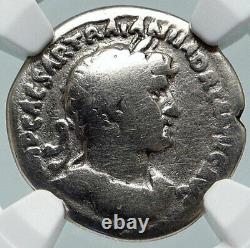 Hadrian Authentique Antique 119ad Rome Véritable Argent Romain Pièce Galley Ngc I86057