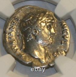Hadrian Roman Empereur Ad 117-138 Ngc Certifié Vf Silver Denarius Coin