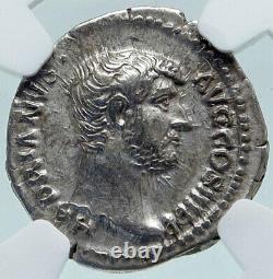 Hadrian Voyage À Egypt Ancien 134ad Argent Roman Coin Ngc I86627
