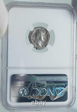 Hadrian Voyage En Afrique Ancient 134ad Argent Roman Coin Ngc I87181