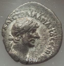 Hemidrachm Small Ngc Ch Vf Hadrian 117-138 Ad Empire Romain Caesar Silver Coin