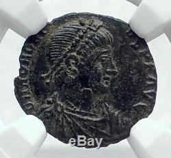 Honorius W Victoire Authentique Antique Antioche Originale Romaine Pièce De Monnaie Ngc I81671
