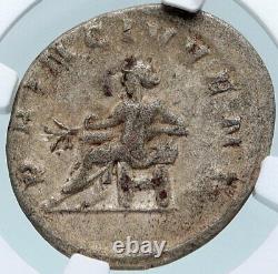 Iciennius Etruscus Authentique Antique 251ad Pièce Romaine Argent Apollo Ngc I84980