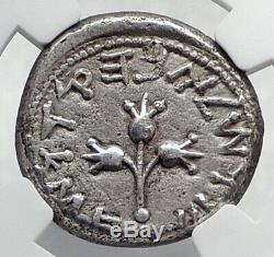 Juif Ancienne Guerre V Romans Argent Année 4 Shekel De Jerusalem Coin Ngc I80330