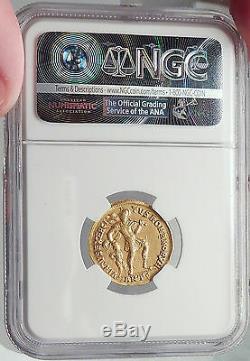 Julian II 361 Ad Authentique Romain Antique Pedigrees Gold Oblique Monnaie Ngc Ch Xf