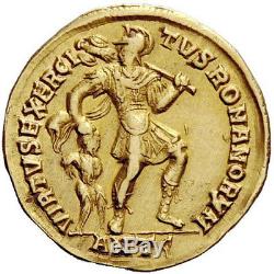 Julian II 361 Après Jc Authentique Pièce D'or Solidus Dorée Généalogique Ngc Ch Xf