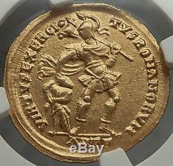 Julian II 361ad Authentique Monnaie Antique Gold Solidus Or Ngc Certifiée Au