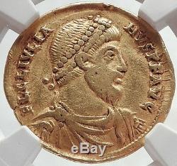 Julian II L'or Ancien Apostat Philosophe 361ad Romain Solidus Coin Ngc Vf