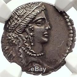 Julius Caesar Vs Vercingetorix Trophee Argent Antique 48 Bourses Romaines Ngc I69584