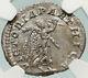 Macrinus Authentique Ancien 218ad Victoria Parthica Argent Roman Coin Ngc I84936