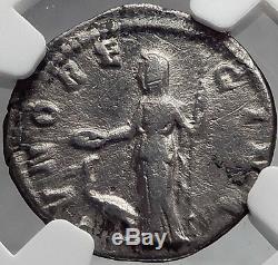 Manlia Scantilla Femme Didius Julianus 193ad Argent Authentique Romaine Monnaie Ngc Chvf