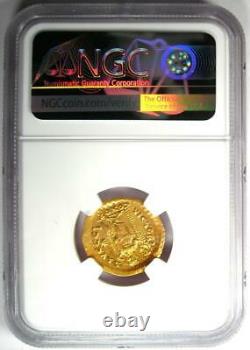 Marcian Av Solidus Gold Roman Coin 450-457 Ad Certifié Ngc Choice Au Rare