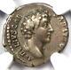 Marcus Aurèle Ar Denarius Silver Roman Coin 161-180 Ad Certifié Ngc Vf