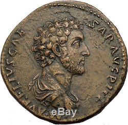 Marcus Aurelius 161ad Authentique Pièce De Monnaie Romaine Antique Certifiée Xf Par Ngc