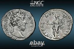 Marcus Aurelius Ngc Ch Vf Roman Coins, Ad 161-180. L'ar Denarius. A830