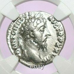 Marcus Aurelius Ngc Vf Roman Coins, Ad 161-180. L'ar Denarius. A775