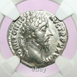 Marcus Aurelius Ngc Vf Roman Coins, Ad 161-180. L'ar Denarius. A775