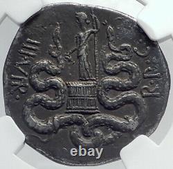 Mark Antony & Octavia Sœur D'auguste Argent Romain Tetradrachm Coin Ngc I81779