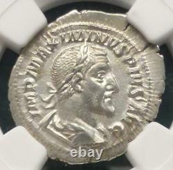 Maximinus I Empire Romain Ar Denarius, J.-c. 235-238 Ngc Au, Pièce Ancienne, Au