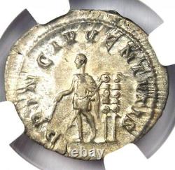 Maximus Ar Denarius Silver Roman Coin 235-238 Ad Certifié Ngc Choice Xf (ef)