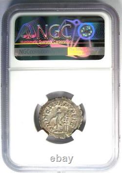 Maximus Ar Denarius Silver Roman Coin 235-238 Ad Certifié Ngc Xf (ef)