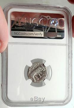 Metellus Scipion Ennemi De Jules César 47bc Antique Romain Silver Coin Ngc I68128