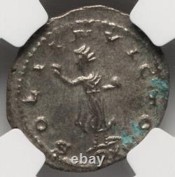 NGC AU César Gallien 253-268 apr. J.-C., Empire romain Rome, Pièce de monnaie rare double denier.